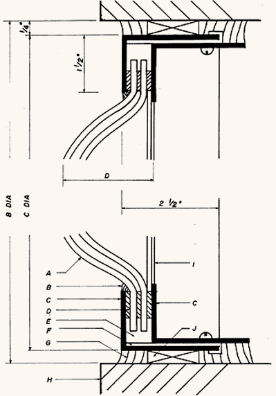 Circular Wall Mount Domes spec diagram