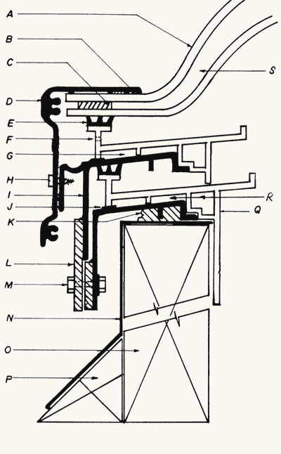 Operable Skylight – Curbmount Flat Roof spec diagram
