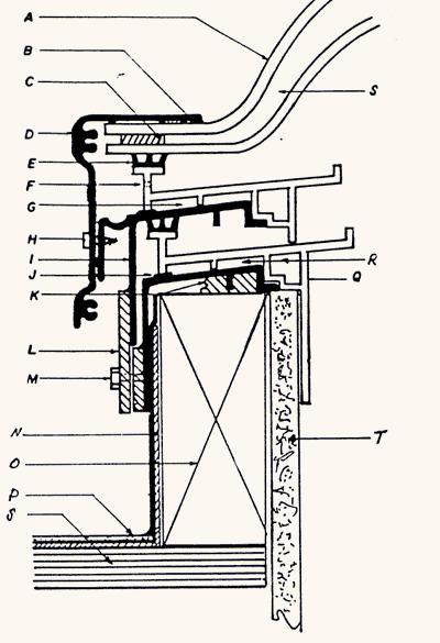 Operable Skylight With Inside Finished Drywall spec diagram
